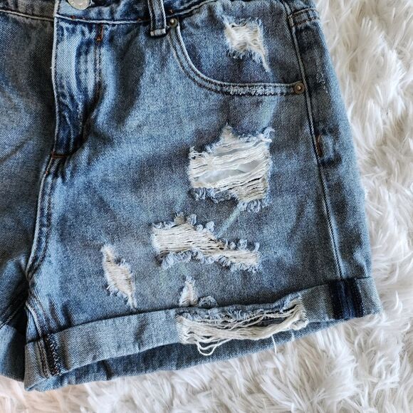 Blank Paige Distressed Denim Shorts - Picture 2 of 11